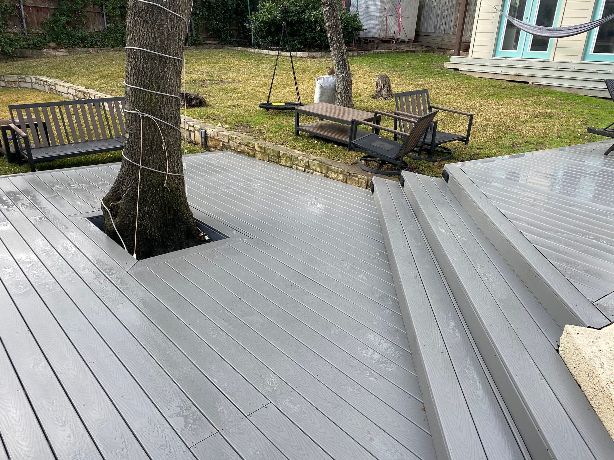 Deck & Fence Restoration — before and after