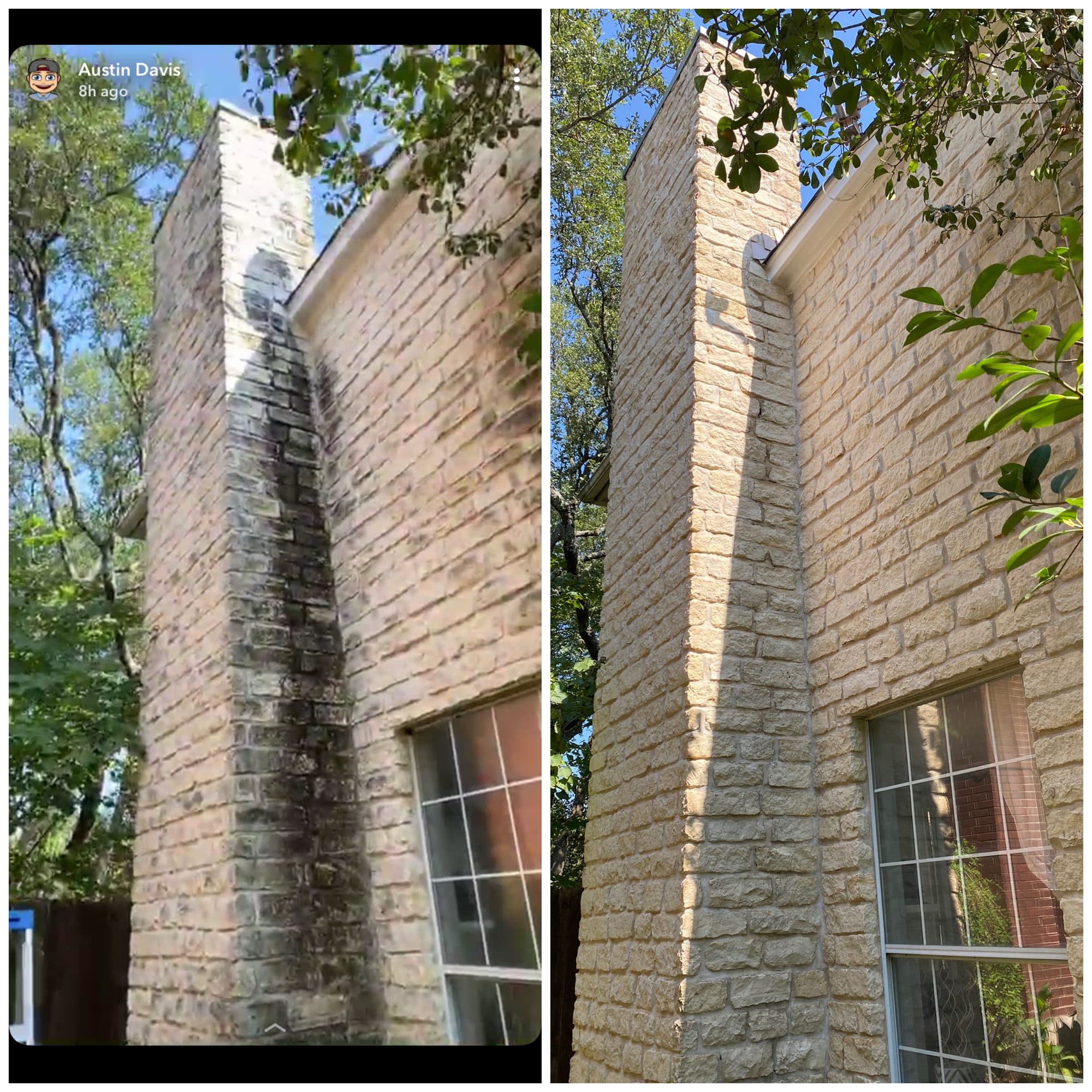 House Washing — before and after